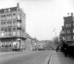 De oorspronkelijke situatie met links het Oranjehotel.
              <br/>
              Regionaal archief Dordrecht, jaren 40?